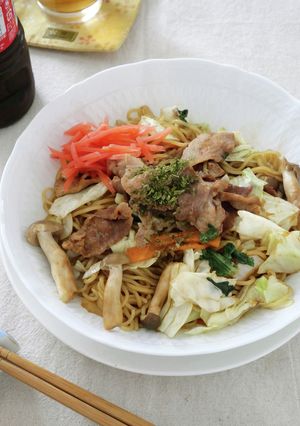 レンジ1発!包丁いらず!すぐできる焼そば-レシピのメイン写真
