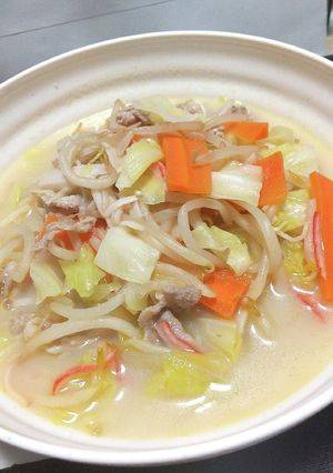 野菜たっぷり！麺なし長崎ちゃんぽん風-レシピのメイン写真