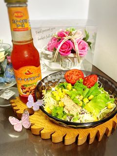 チリソースでサラダ〜♬-レシピのメイン写真