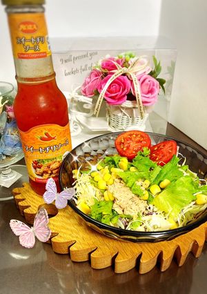 チリソースでサラダ〜♬-レシピのメイン写真