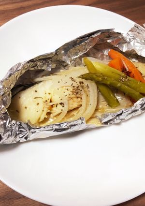 タラのオリーブオイル・バジル味の包み焼き-レシピのメイン写真