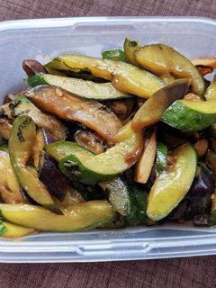 おばけきゅうりとなすの味噌炒め-レシピのメイン写真