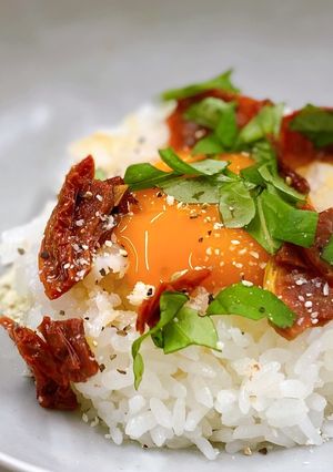 ドライトマトの贅沢たまごかけごはん-レシピのメイン写真