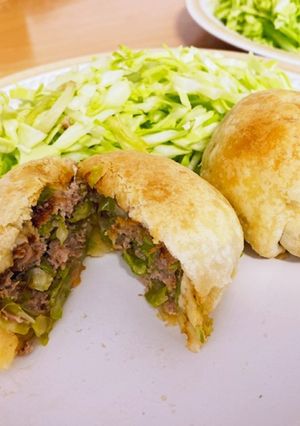 サクサクジューシー♪キャベバーグパイ包み-レシピのメイン写真
