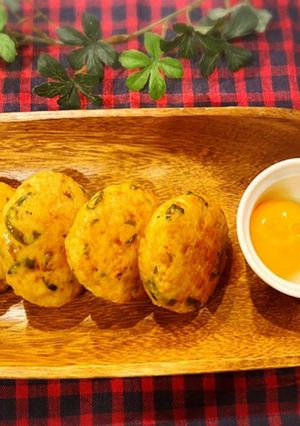 しそ入り月見つくね♪-レシピのメイン写真