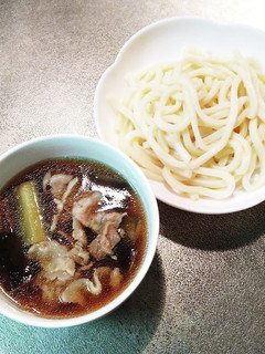 なすと豚バラのつけ汁うどん-レシピのメイン写真
