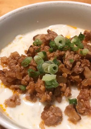 冷製豆乳出汁のそうめん☆肉味噌のっけ-レシピのメイン写真