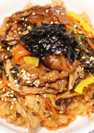相葉☆切り干し人参乾燥しめじでキンパ釜飯-レシピのメイン写真