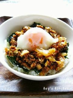 挽肉と納豆のキムチ丼-レシピのメイン写真