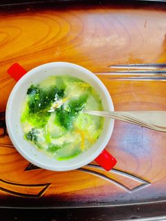 ワカメ入り鶏ガラスープ-レシピのメイン写真