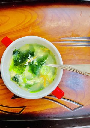ワカメ入り鶏ガラスープ-レシピのメイン写真