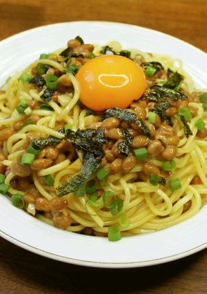 納豆パスタ-レシピのメイン写真
