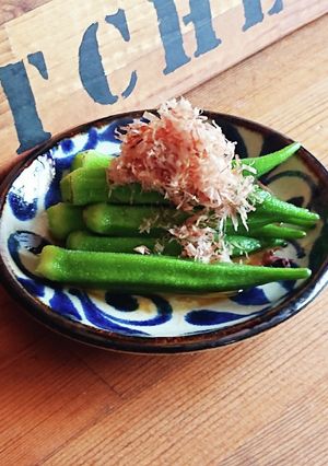 おうち居酒屋★オクラの麺つゆバター-レシピのメイン写真