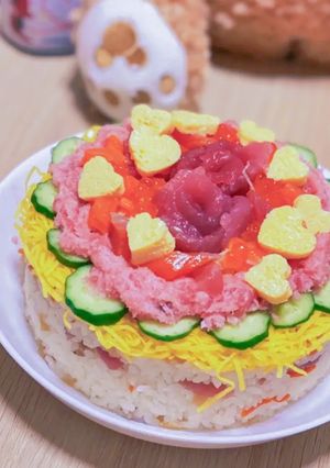 超簡単♡ちらし寿司ケーキ-レシピのメイン写真