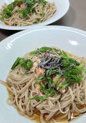 冷凍めんで、簡単ぶっかけそば-レシピのメイン写真