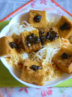 醤油うどん風冷やしうどん37~絹厚揚げ-レシピのメイン写真