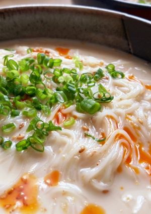 簡単！濃厚金ゴマの冷やし坦々素麺-レシピのメイン写真