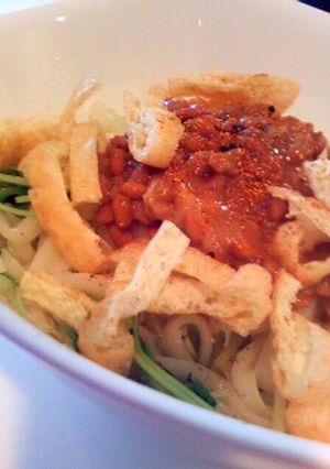 ネバネバ納豆うどん-レシピのメイン写真