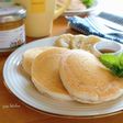アーモンドミルクで作る米粉パンケーキ。