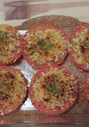 小腹が空いたら…トマトのパン粉チーズ焼き-レシピのメイン写真