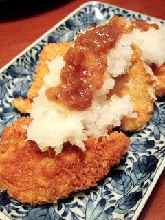 鶏むね肉で・梅おろしチキンカツ-レシピのメイン写真