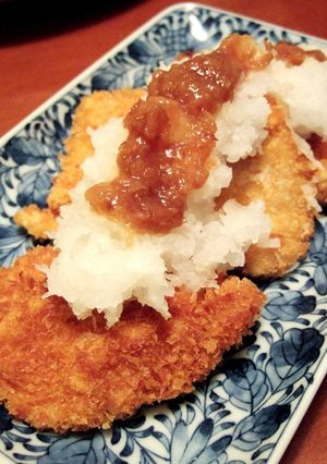 鶏むね肉で・梅おろしチキンカツ-レシピのメイン写真