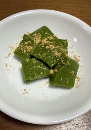 サイリウム　低カロリーわらび餅　抹茶-レシピのメイン写真