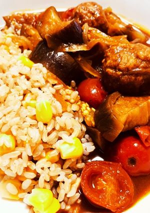 夏野菜たっぷり夏野菜と肉団子のカレー-レシピのメイン写真