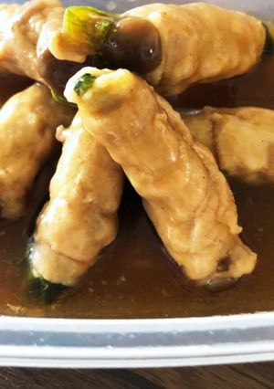 肉の野菜巻きあんかけ-レシピのメイン写真
