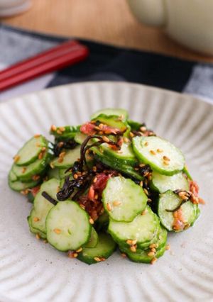 きゅうりと塩昆布の梅肉和え-レシピのメイン写真