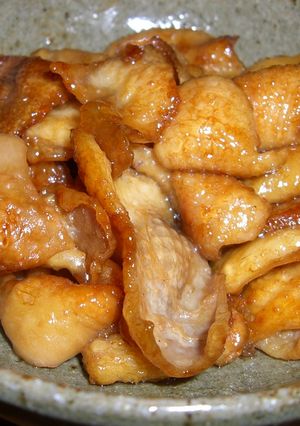 鳥皮の照り焼き-レシピのメイン写真