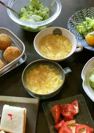 コーンたっぷり中華スープ-レシピのメイン写真