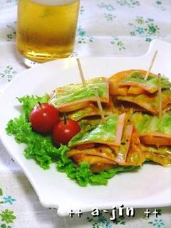レンジで✿ポテトとキャベツのミルフィーユ-レシピのメイン写真