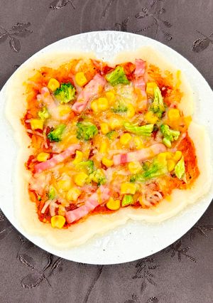 ブロッコリーのもちピザ-レシピのメイン写真