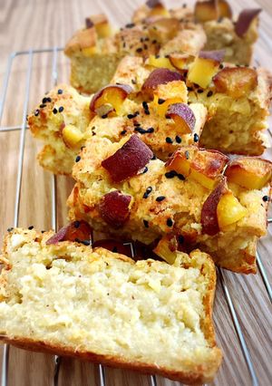 罪悪感ゼロ♪お芋と豆腐のパウンドケーキ♡-レシピのメイン写真