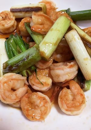 海老と白ねぎでにんにく焼き-レシピのメイン写真