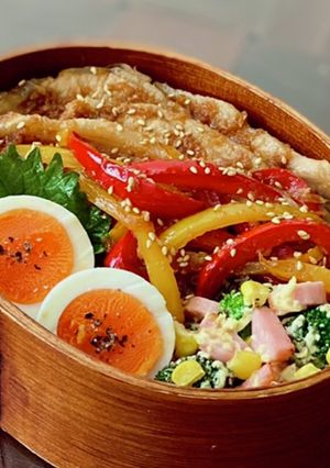 わっぱ弁当＊姜葱醤で豚肉の生姜焼き-レシピのメイン写真