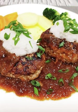 超簡単！ジューシー和風おろしハンバーグ！-レシピのメイン写真