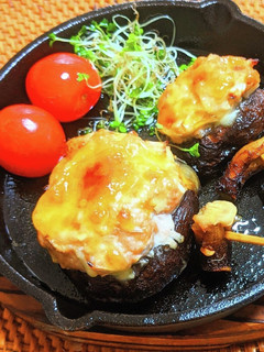 椎茸のチーズ肉詰め-レシピのメイン写真