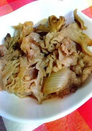 舞茸入り牛丼-レシピのメイン写真