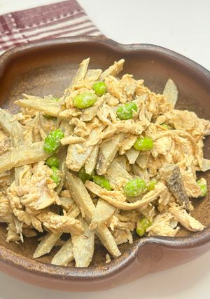 とり胸肉とゴボウのサラダ-レシピのメイン写真