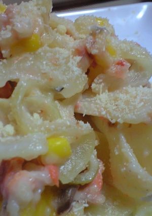 鮭じゃがコーンのクリームパスタ*-レシピのメイン写真