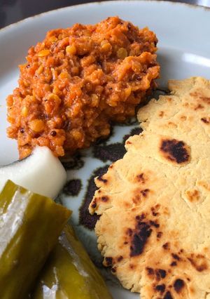 赤レンズ豆のveganダルカリー-レシピのメイン写真