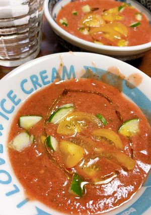 ガスパチョ　冷製トマトスープ-レシピのメイン写真