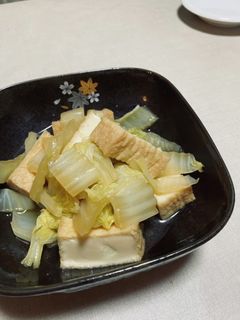 白菜と厚揚げの煮物-レシピのメイン写真