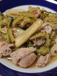 ゴーヤとらっきょうの甘酢炒め-レシピのメイン写真