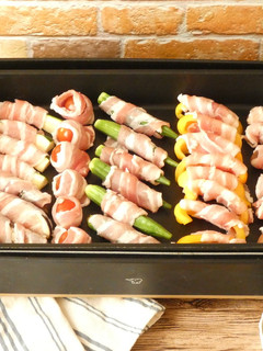 ホットプレート★野菜の肉巻き焼き肉-レシピのメイン写真