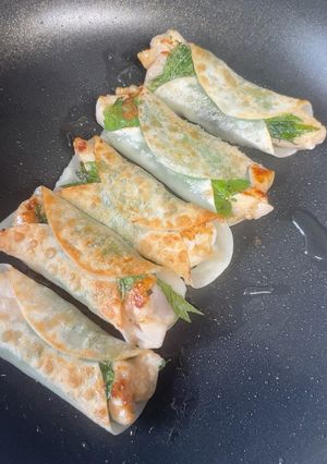 鶏胸肉と大葉の棒餃子-レシピのメイン写真