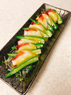 たことオクラの昆布茶ドレッシングがけ-レシピのメイン写真