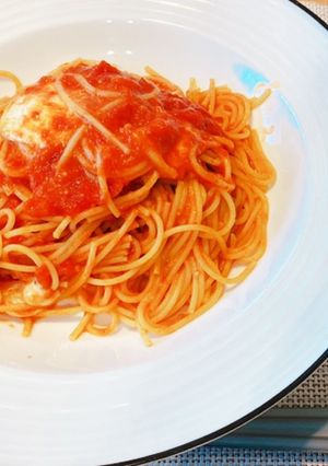 トマトモッツァレラチーズパスタ-レシピのメイン写真